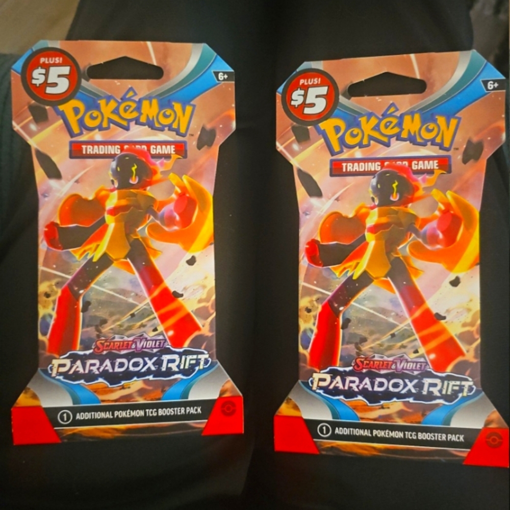 2 Sets of Pokemon Paradox Rift Card Packs